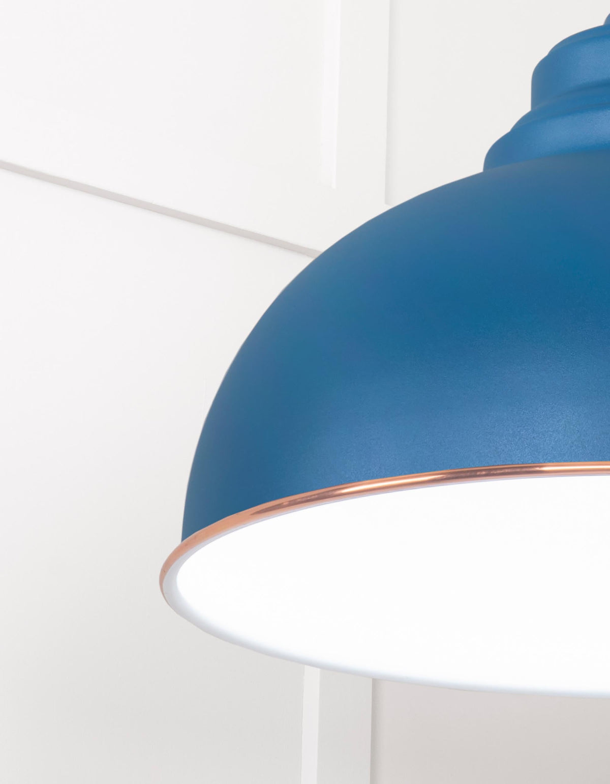 White Gloss Harborne Pendant by From The Anvil