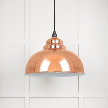 White Gloss Harborne Pendant by From The Anvil