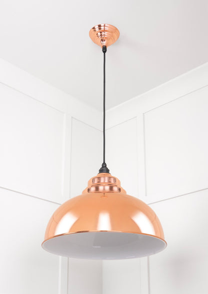 White Gloss Harborne Pendant by From The Anvil
