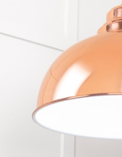White Gloss Harborne Pendant by From The Anvil