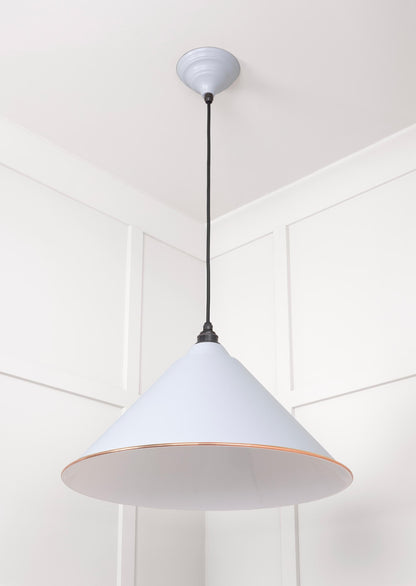 White Gloss Hockley Pendant by From The Anvil