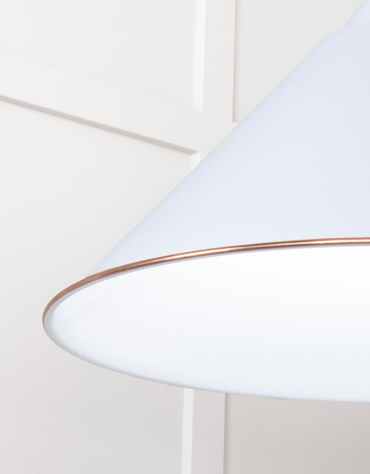 White Gloss Hockley Pendant by From The Anvil