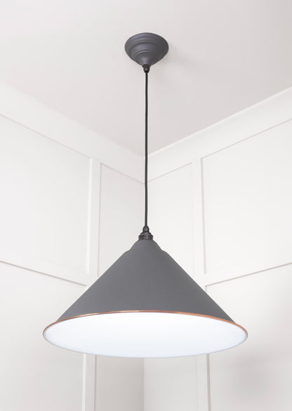 White Gloss Hockley Pendant by From The Anvil