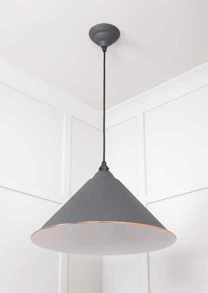 White Gloss Hockley Pendant by From The Anvil
