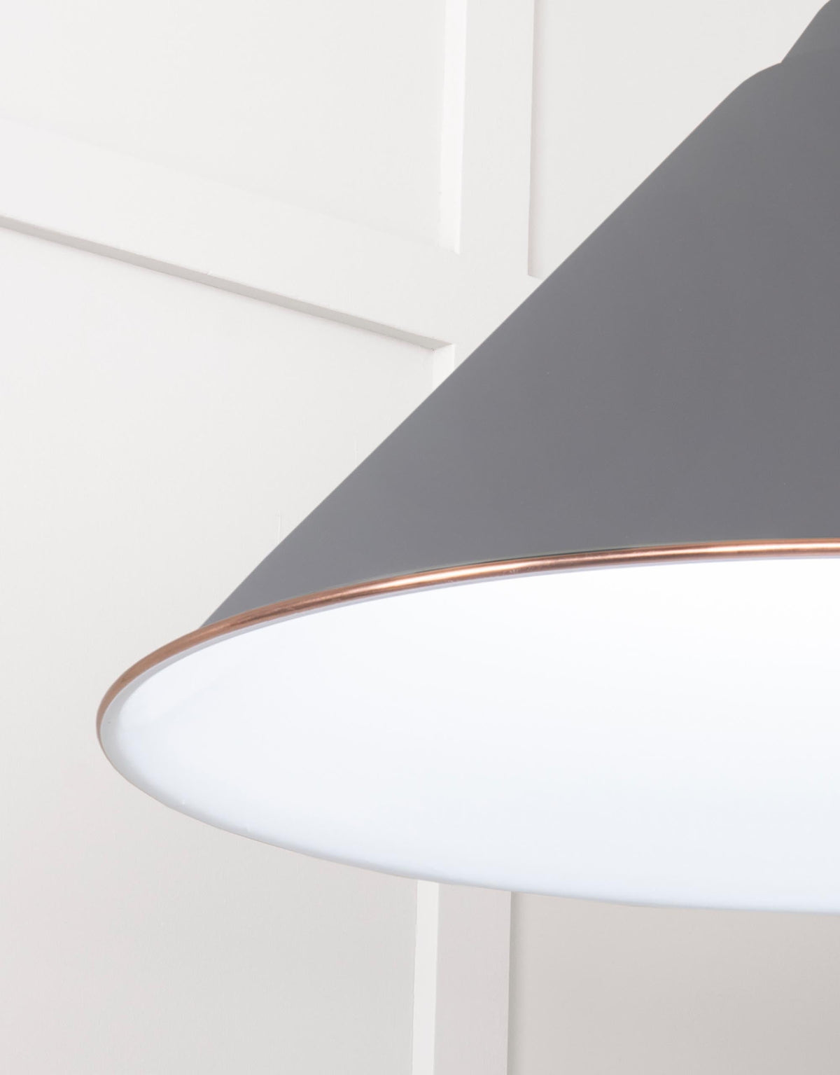 White Gloss Hockley Pendant by From The Anvil