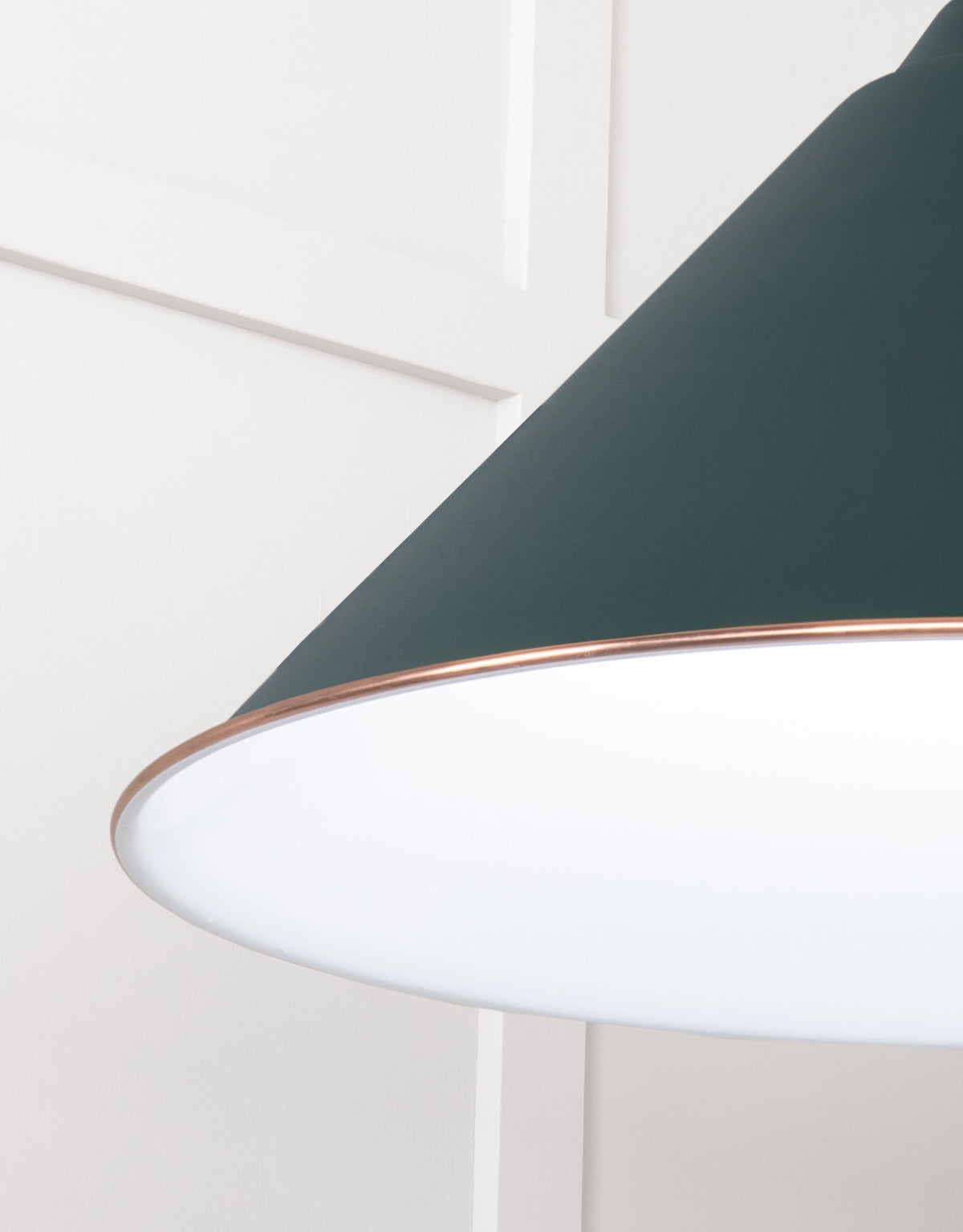 White Gloss Hockley Pendant by From The Anvil