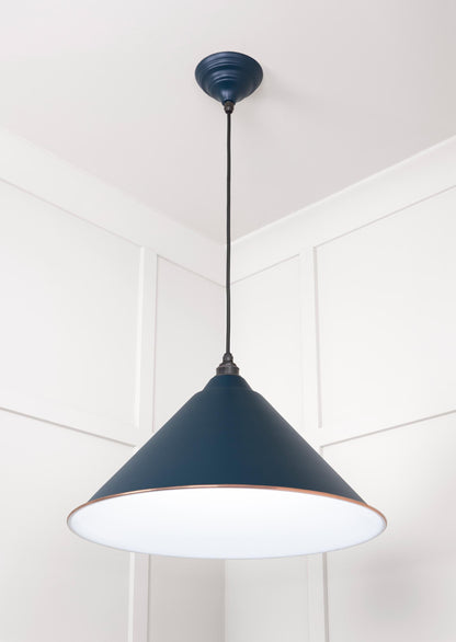 White Gloss Hockley Pendant by From The Anvil