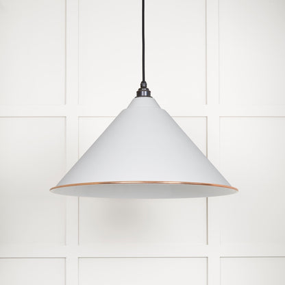 White Gloss Hockley Pendant by From The Anvil