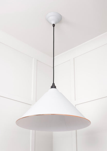 White Gloss Hockley Pendant by From The Anvil
