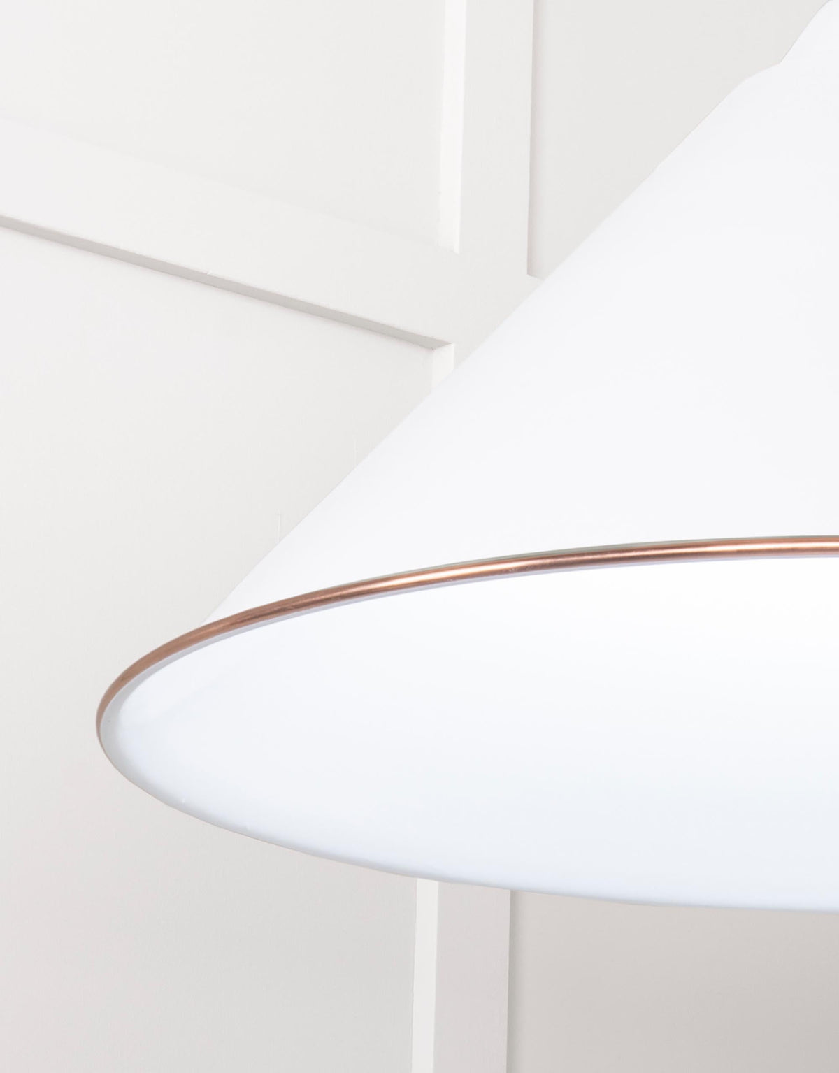 White Gloss Hockley Pendant by From The Anvil