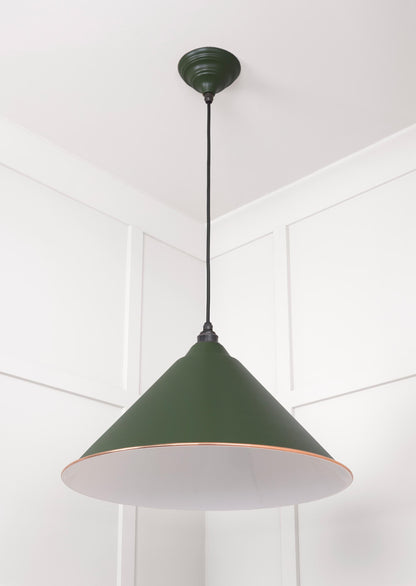 White Gloss Hockley Pendant by From The Anvil