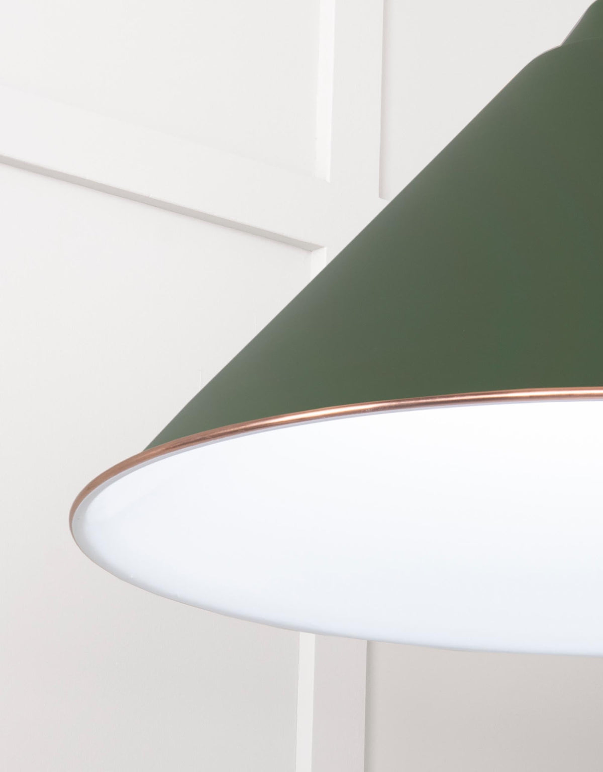 White Gloss Hockley Pendant by From The Anvil