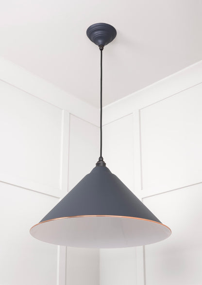 White Gloss Hockley Pendant by From The Anvil