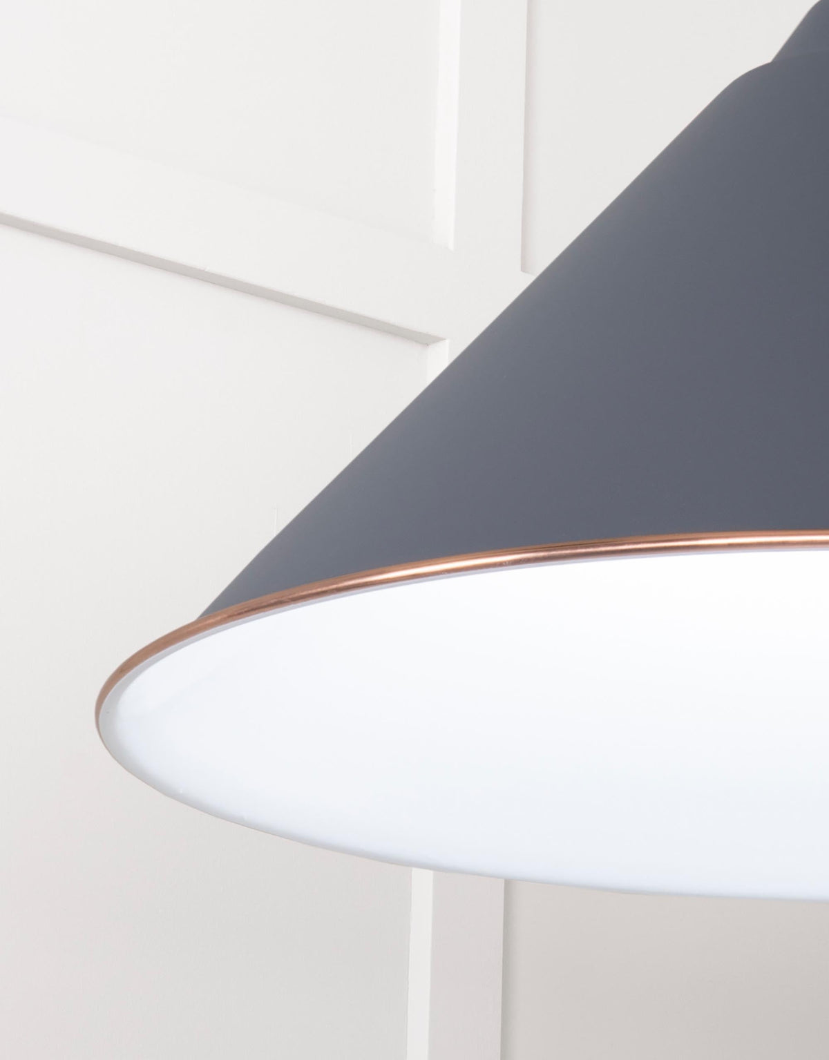 White Gloss Hockley Pendant by From The Anvil