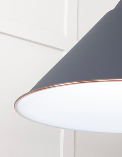 White Gloss Hockley Pendant by From The Anvil