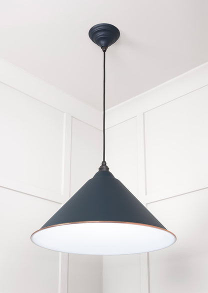 White Gloss Hockley Pendant by From The Anvil