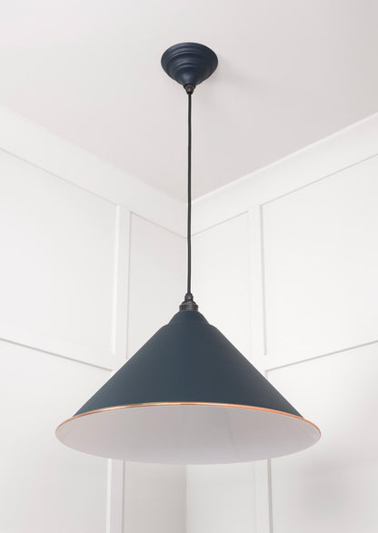 White Gloss Hockley Pendant by From The Anvil