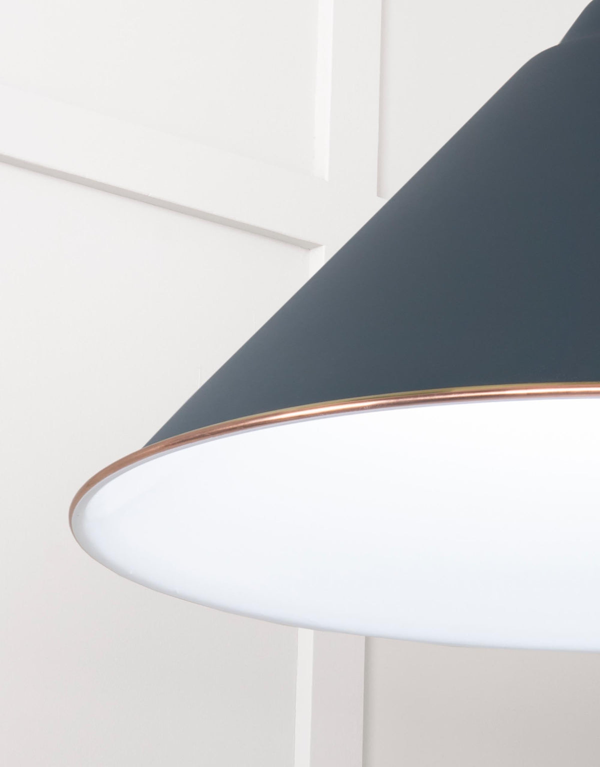 White Gloss Hockley Pendant by From The Anvil