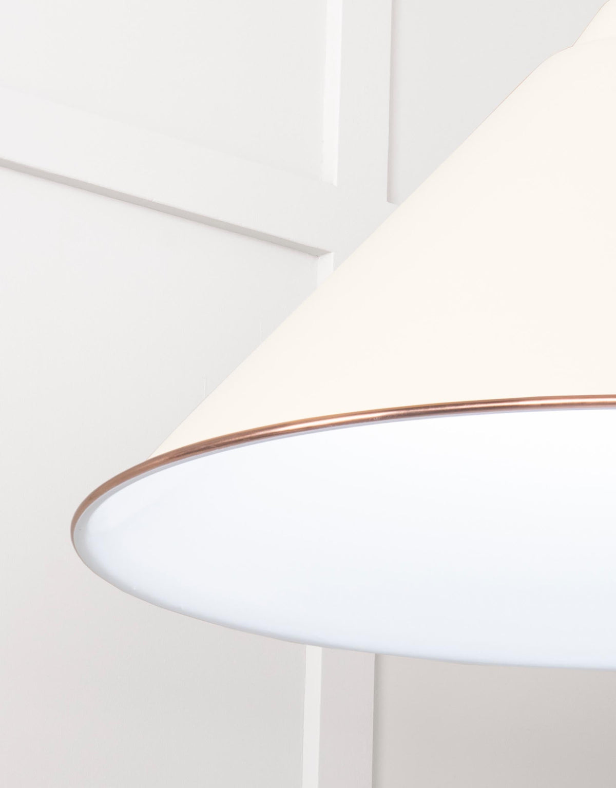 White Gloss Hockley Pendant by From The Anvil