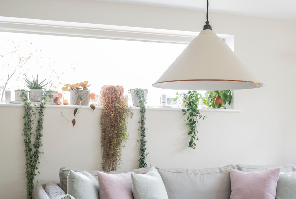White Gloss Hockley Pendant by From The Anvil