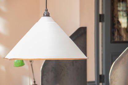 White Gloss Hockley Pendant by From The Anvil