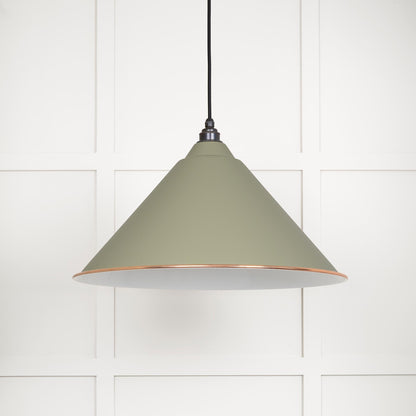 White Gloss Hockley Pendant by From The Anvil