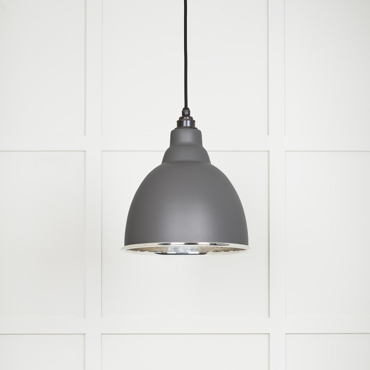 From The Anvil's Hammered Nickel Hammered Nickel Brindley Pendant
