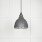 From The Anvil's Hammered Nickel Hammered Nickel Brindley Pendant