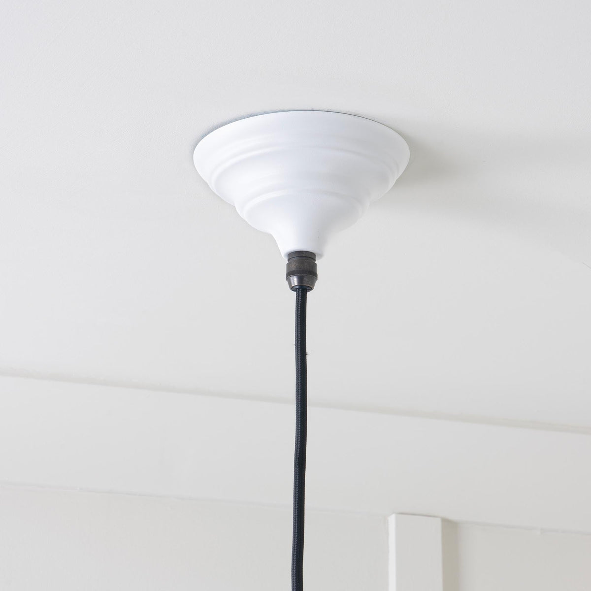 Hammered Nickel Brindley Pendant by From The Anvil