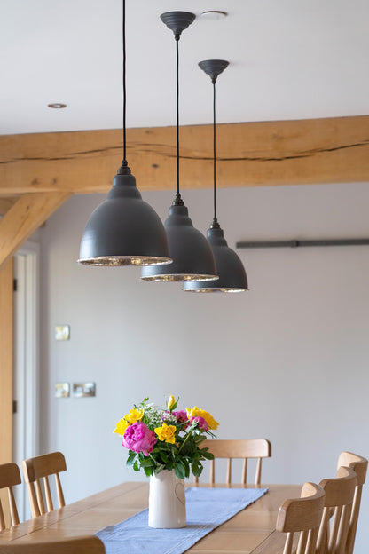 Hammered Nickel Brindley Pendant by From The Anvil
