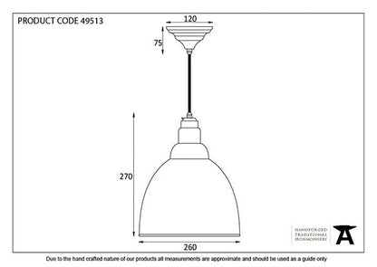 Burnished Brindley Pendant by From The Anvil