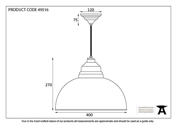 Burnished Harborne Pendant by From The Anvil
