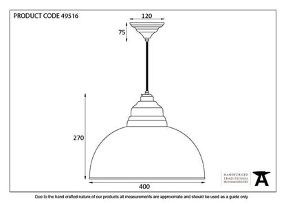 Burnished Harborne Pendant by From The Anvil