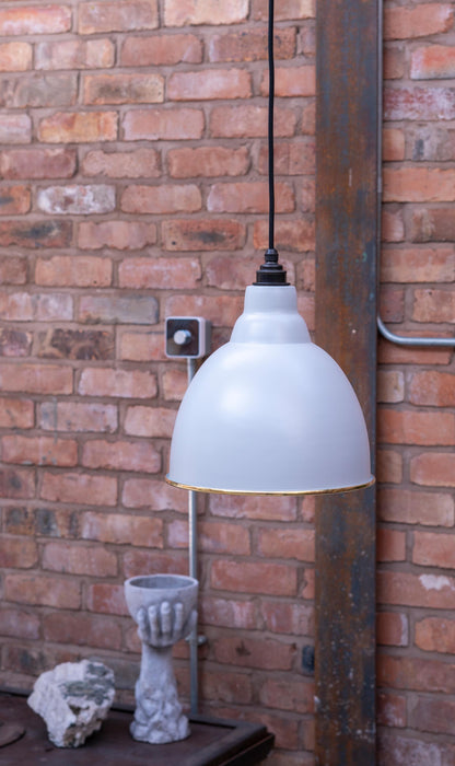 Hammered Brass Brindley Pendant by From The Anvil
