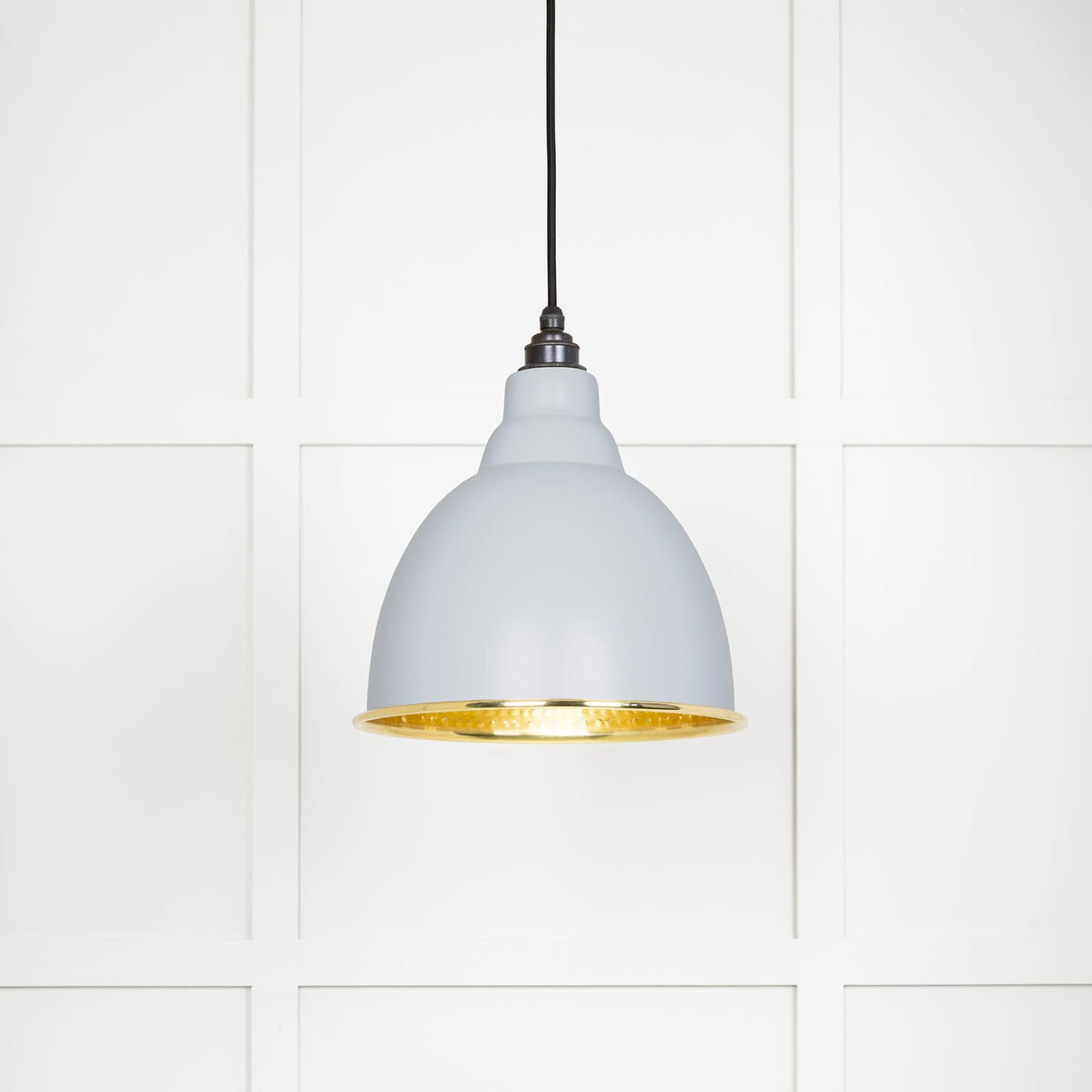 From The Anvil's Hammered Brass Hammered Brass Brindley Pendant