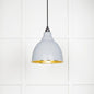 From The Anvil's Hammered Brass Hammered Brass Brindley Pendant