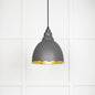 From The Anvil's Hammered Brass Hammered Brass Brindley Pendant
