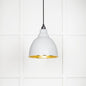 From The Anvil's Hammered Brass Hammered Brass Brindley Pendant