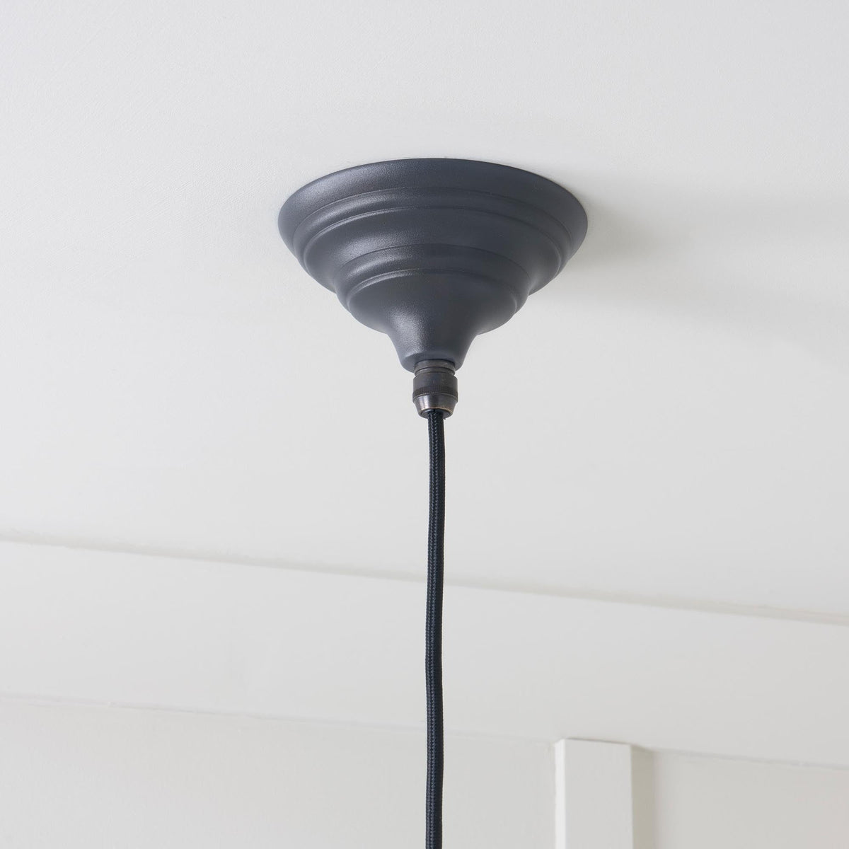 Hammered Brass Brindley Pendant by From The Anvil