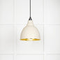 From The Anvil's Hammered Brass Hammered Brass Brindley Pendant