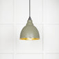 From The Anvil's Hammered Brass Hammered Brass Brindley Pendant