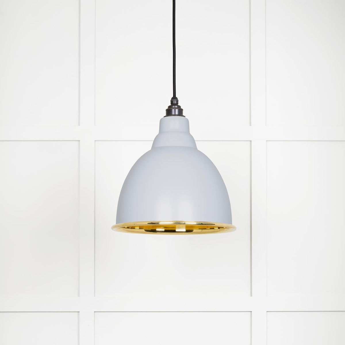 Smooth Brass Brindley Pendant by From The Anvil