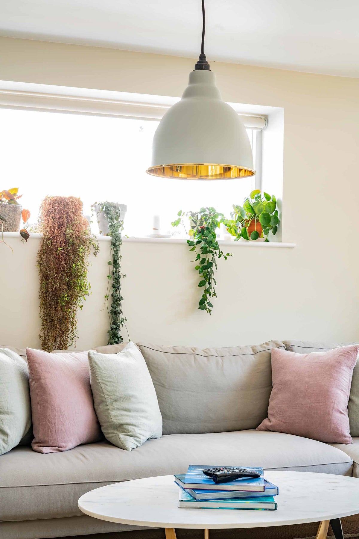 Smooth Brass Brindley Pendant by From The Anvil