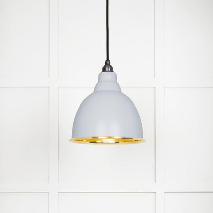 From The Anvil's Smooth Brass Smooth Brass Brindley Pendant