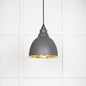 From The Anvil's Smooth Brass Smooth Brass Brindley Pendant
