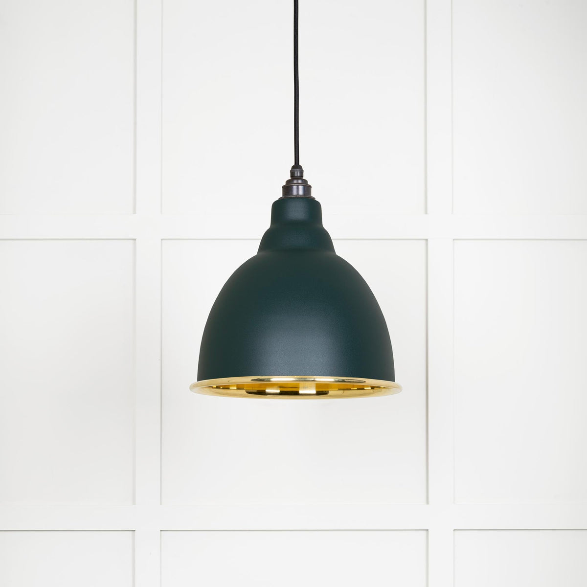 Smooth Brass Brindley Pendant by From The Anvil
