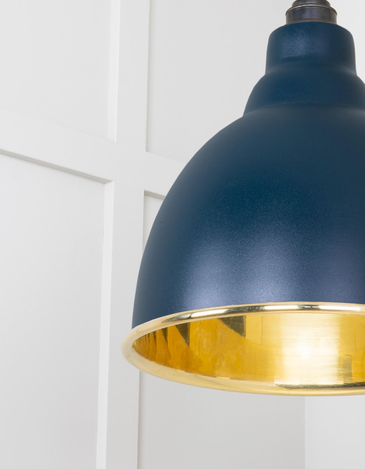 Smooth Brass Brindley Pendant by From The Anvil