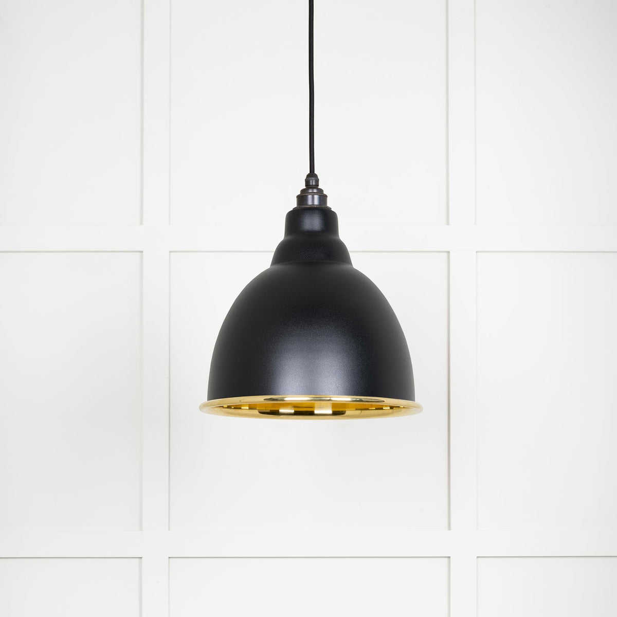 Smooth Brass Brindley Pendant by From The Anvil