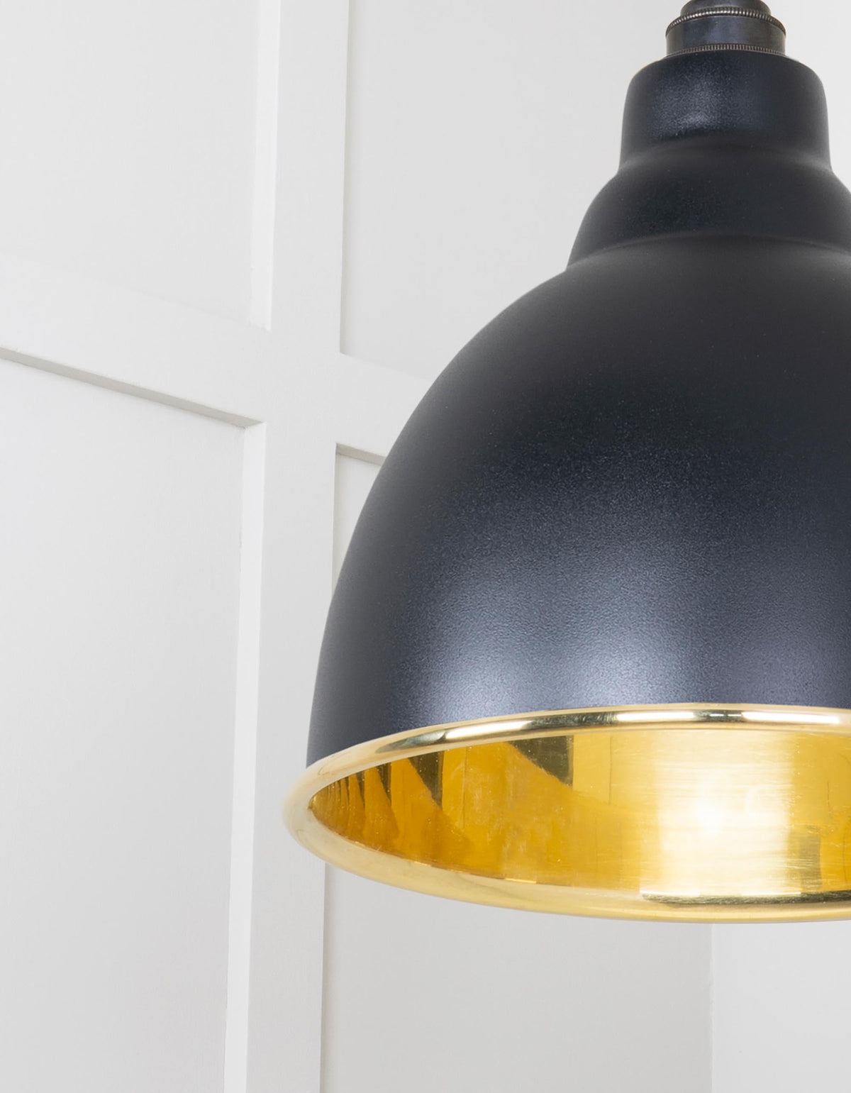 Smooth Brass Brindley Pendant by From The Anvil