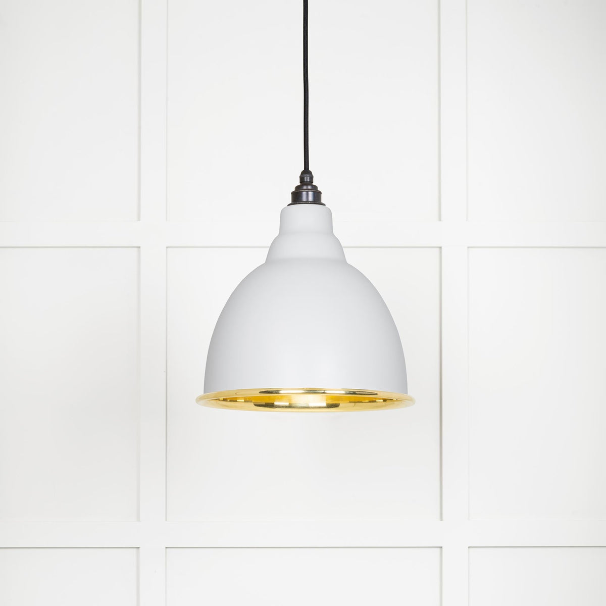 From The Anvil's Smooth Brass Smooth Brass Brindley Pendant